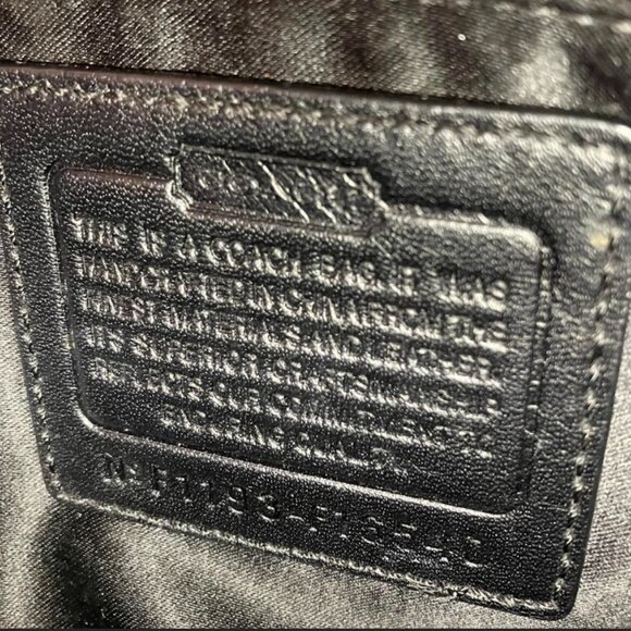 Coach Penelope Signature Carryall Tote in Black and Gray Monogram Canvas EUC - Picture 11 of 15